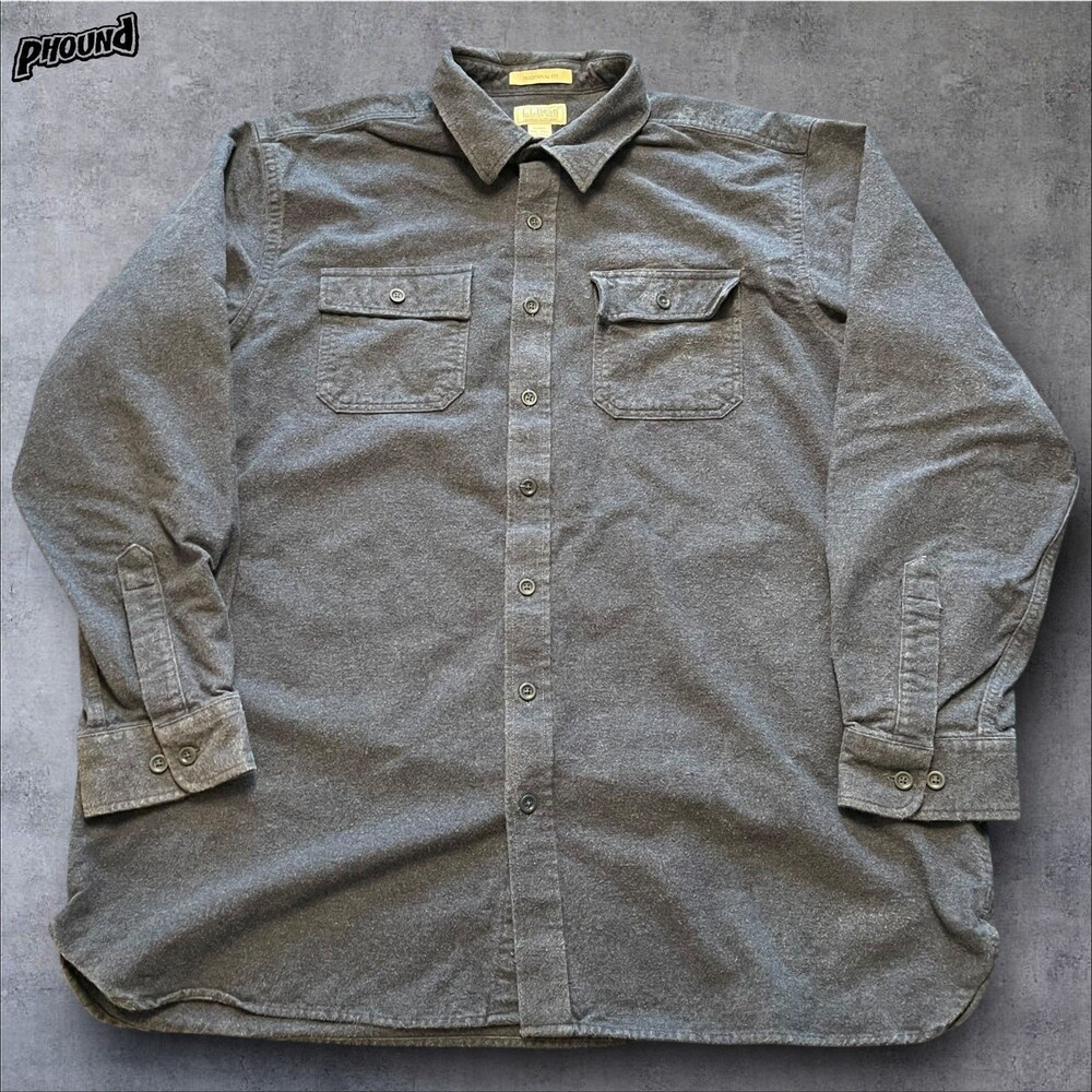 LL Bean Chamois Shirt XXL T Traditional Fit Flannel 187924